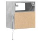 vidaXL Wand-Nachttische mit LED-Leuchten 2 Stk. Betongrau vidaXL Wand-Nachttische mit LED-Leuchten 2 Stk. Betongrau