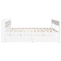vidaXL Massivholzbett ohne Matratze Weiß 180x200 cm Kiefernholz vidaXL Massivholzbett ohne Matratze Weiß 180x200 cm Kiefernholz