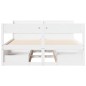 vidaXL Massivholzbett ohne Matratze Weiß 140x200 cm Kiefernholz vidaXL Massivholzbett ohne Matratze Weiß 140x200 cm Kiefernholz