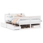 vidaXL Massivholzbett ohne Matratze Weiß 140x190 cm Kiefernholz vidaXL Massivholzbett ohne Matratze Weiß 140x190 cm Kiefernholz