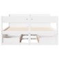 vidaXL Massivholzbett ohne Matratze Weiß 140x190 cm Kiefernholz vidaXL Massivholzbett ohne Matratze Weiß 140x190 cm Kiefernholz
