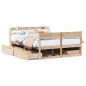 vidaXL Massivholzbett ohne Matratze 135x190 cm Kiefernholz vidaXL Massivholzbett ohne Matratze 135x190 cm Kiefernholz