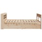 vidaXL Massivholzbett ohne Matratze 135x190 cm Kiefernholz vidaXL Massivholzbett ohne Matratze 135x190 cm Kiefernholz