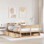 vidaXL Massivholzbett ohne Matratze 120x190 cm Kiefernholz vidaXL Massivholzbett ohne Matratze 120x190 cm Kiefernholz