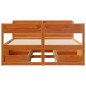 vidaXL Massivholzbett ohne Matratze Wachsbraun 120x190 cm Kiefernholz vidaXL Massivholzbett ohne Matratze Wachsbraun 120x190 cm Kiefernholz