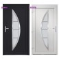 vidaXL Haustür Anthrazit 108x200 cm PVC vidaXL Haustür Anthrazit 108x200 cm PVC