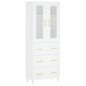 Highboard Weiß 69,5x34x180 cm Holzwerkstoff Highboard Weiß 69,5x34x180 cm Holzwerkstoff
