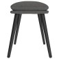 vidaXL Fußhocker Dunkelgrau 45x29,5x35 cm Stoff vidaXL Fußhocker Dunkelgrau 45x29,5x35 cm Stoff