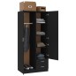 vidaXL Kleiderschrank Schwarz 80x52x180 cm Holzwerkstoff vidaXL Kleiderschrank Schwarz 80x52x180 cm Holzwerkstoff