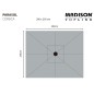 Madison Sonnenschirm Corsica 200x250 cm Grau Madison Sonnenschirm Corsica 200x250 cm Grau