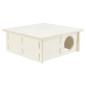 TRIXIE Nagerhaus mit 4 Kammern 30x12x30 cm Holz TRIXIE Nagerhaus mit 4 Kammern 30x12x30 cm Holz