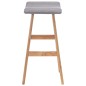 vidaXL Barhocker 2 Stk. Hellgrau Stoff vidaXL Barhocker 2 Stk. Hellgrau Stoff