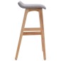 vidaXL Barhocker 2 Stk. Hellgrau Stoff vidaXL Barhocker 2 Stk. Hellgrau Stoff