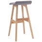 vidaXL Barhocker 2 Stk. Hellgrau Stoff vidaXL Barhocker 2 Stk. Hellgrau Stoff