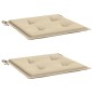 vidaXL Gartenstuhl-Kissen 2 Stk. Beige 50x50x3 cm Oxford-Gewebe vidaXL Gartenstuhl-Kissen 2 Stk. Beige 50x50x3 cm Oxford-Gewebe
