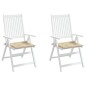 vidaXL Gartenstuhl-Kissen 2 Stk. Beige 50x50x3 cm Oxford-Gewebe vidaXL Gartenstuhl-Kissen 2 Stk. Beige 50x50x3 cm Oxford-Gewebe