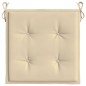 vidaXL Gartenstuhl-Kissen 2 Stk. Beige 50x50x3 cm Oxford-Gewebe vidaXL Gartenstuhl-Kissen 2 Stk. Beige 50x50x3 cm Oxford-Gewebe
