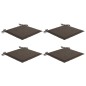 vidaXL Gartenstuhl-Kissen 4 Stk. Taupe 40x40x3 cm Oxford-Gewebe vidaXL Gartenstuhl-Kissen 4 Stk. Taupe 40x40x3 cm Oxford-Gewebe