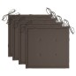 vidaXL Gartenstuhl-Kissen 4 Stk. Taupe 40x40x3 cm Oxford-Gewebe vidaXL Gartenstuhl-Kissen 4 Stk. Taupe 40x40x3 cm Oxford-Gewebe