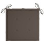 vidaXL Gartenstuhl-Kissen 4 Stk. Taupe 40x40x3 cm Oxford-Gewebe vidaXL Gartenstuhl-Kissen 4 Stk. Taupe 40x40x3 cm Oxford-Gewebe