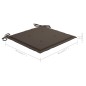 vidaXL Gartenstuhl-Kissen 4 Stk. Taupe 40x40x3 cm Oxford-Gewebe vidaXL Gartenstuhl-Kissen 4 Stk. Taupe 40x40x3 cm Oxford-Gewebe