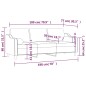 vidaXL 3-Sitzer-Sofa mit Zierkissen Taupe 180 cm Stoff vidaXL 3-Sitzer-Sofa mit Zierkissen Taupe 180 cm Stoff