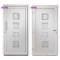 vidaXL Haustür Weiß 98x208 cm vidaXL Haustür Weiß 98x208 cm