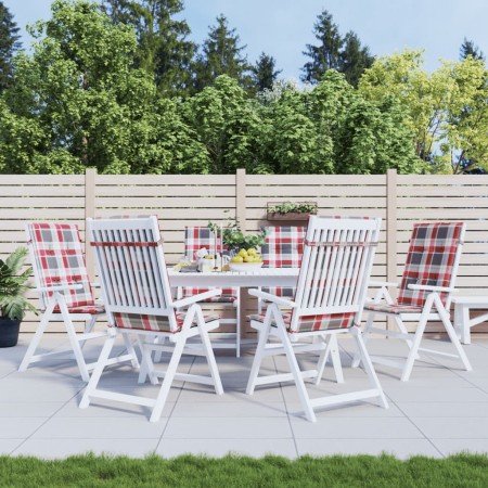 vidaXL Gartenstuhlauflagen für Hochlehner 6 Stk. 120x50x3 cm Stoff