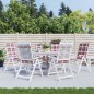 vidaXL Gartenstuhlauflagen für Hochlehner 6 Stk. 120x50x3 cm Stoff vidaXL Gartenstuhlauflagen für Hochlehner 6 Stk. 120x50x3 cm Stoff