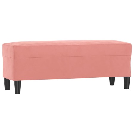 vidaXL Sitzbank Rosa 100x35x41 cm Samt