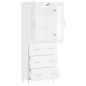 Highboard Weiß 69,5x34x180 cm Holzwerkstoff Highboard Weiß 69,5x34x180 cm Holzwerkstoff