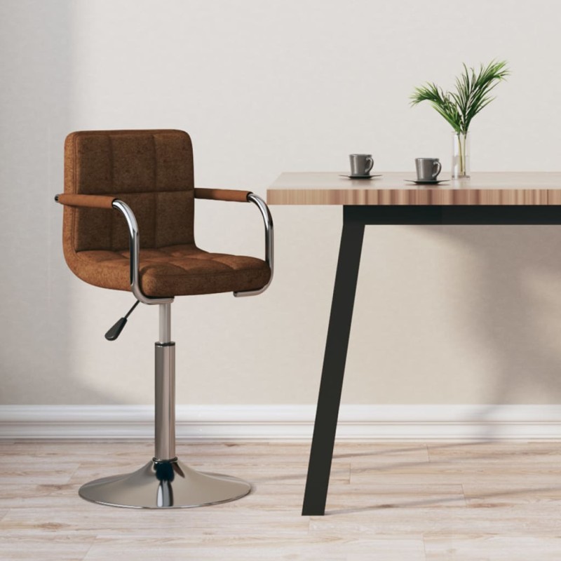 vidaXL Barhocker Braun Stoff vidaXL Barhocker Braun Stoff