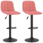 vidaXL Barhocker 2 Stk. Rosa Samt vidaXL Barhocker 2 Stk. Rosa Samt