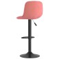 vidaXL Barhocker 2 Stk. Rosa Samt vidaXL Barhocker 2 Stk. Rosa Samt