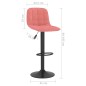 vidaXL Barhocker 2 Stk. Rosa Samt vidaXL Barhocker 2 Stk. Rosa Samt