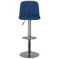 vidaXL Barhocker 2 Stk. Blau Stoff vidaXL Barhocker 2 Stk. Blau Stoff