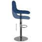 vidaXL Barhocker 2 Stk. Blau Stoff vidaXL Barhocker 2 Stk. Blau Stoff