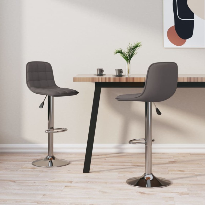 vidaXL Barhocker 2 Stk. Taupe Stoff vidaXL Barhocker 2 Stk. Taupe Stoff