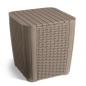 Keter Garten-Beistelltisch Luzon Rattan-Optik Rund Cappuccino-Braun Keter Garten-Beistelltisch Luzon Rattan-Optik Rund Cappuccino-Braun