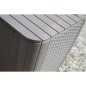Keter Garten-Beistelltisch Luzon Rattan-Optik Rund Cappuccino-Braun Keter Garten-Beistelltisch Luzon Rattan-Optik Rund Cappuccino-Braun