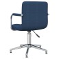 vidaXL Esszimmerstuhl Drehbar Blau Stoff vidaXL Esszimmerstuhl Drehbar Blau Stoff