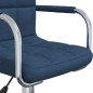 vidaXL Esszimmerstuhl Drehbar Blau Stoff vidaXL Esszimmerstuhl Drehbar Blau Stoff