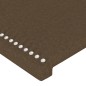 vidaXL Bettgestell mit Kopfteil Dunkelbraun 120x200 cm Stoff vidaXL Bettgestell mit Kopfteil Dunkelbraun 120x200 cm Stoff