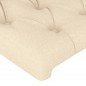 vidaXL Bettgestell mit Kopfteil Creme 120x200 cm Stoff vidaXL Bettgestell mit Kopfteil Creme 120x200 cm Stoff
