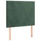 vidaXL Boxspringbett mit Matratze Dunkelgrün 90x190 cm Samt vidaXL Boxspringbett mit Matratze Dunkelgrün 90x190 cm Samt