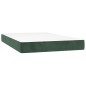 vidaXL Boxspringbett mit Matratze Dunkelgrün 120x200 cm Samt vidaXL Boxspringbett mit Matratze Dunkelgrün 120x200 cm Samt