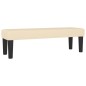 vidaXL Boxspringbett mit Matratze Creme 140x190 cm Stoff vidaXL Boxspringbett mit Matratze Creme 140x190 cm Stoff