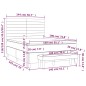 vidaXL Boxspringbett mit Matratze Creme 140x190 cm Stoff vidaXL Boxspringbett mit Matratze Creme 140x190 cm Stoff