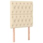 vidaXL Boxspringbett mit Matratze Creme 80x200 cm Stoff vidaXL Boxspringbett mit Matratze Creme 80x200 cm Stoff