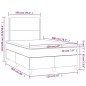 vidaXL Boxspringbett mit Matratze Weiß 120x200 cm Kunstleder vidaXL Boxspringbett mit Matratze Weiß 120x200 cm Kunstleder